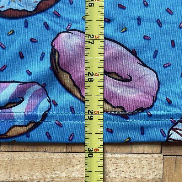 Retro Rifle Polo Shirt Men's Large Short Sleeve Blue Donuts AOP Golf Performance - Picture 8 of 8